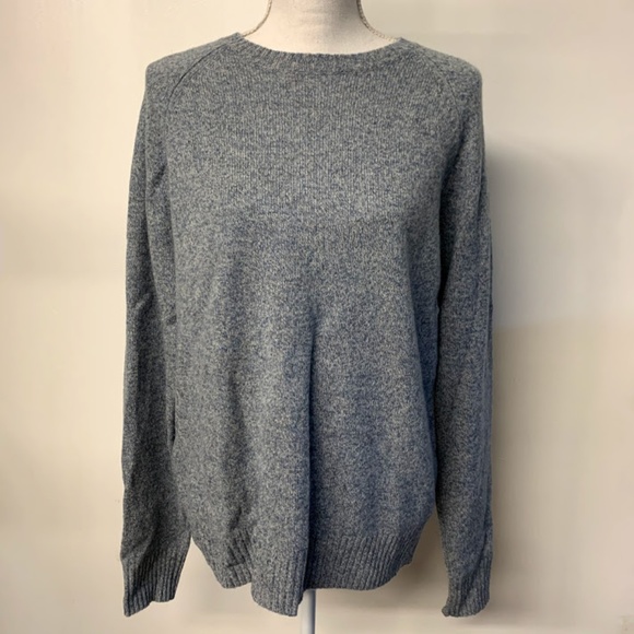 J. Crew Other - J Crew New York Blue Marled 100% Lambswool Sweater